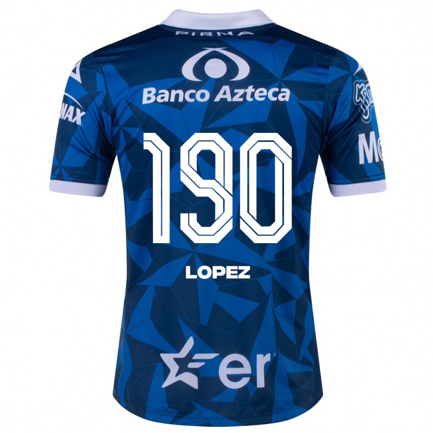 Herren Fußball Josué López #190 Blau Auswärtstrikot Trikot 2023/24 T-Shirt Luxemburg