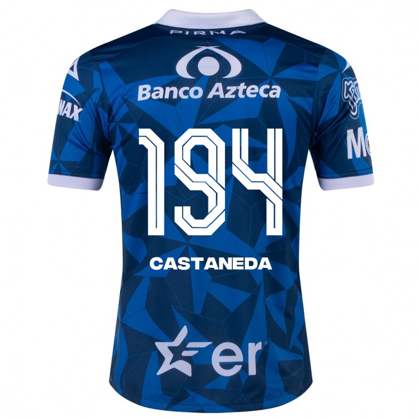 Herren Fußball Christian Castañeda #194 Blau Auswärtstrikot Trikot 2023/24 T-Shirt Luxemburg