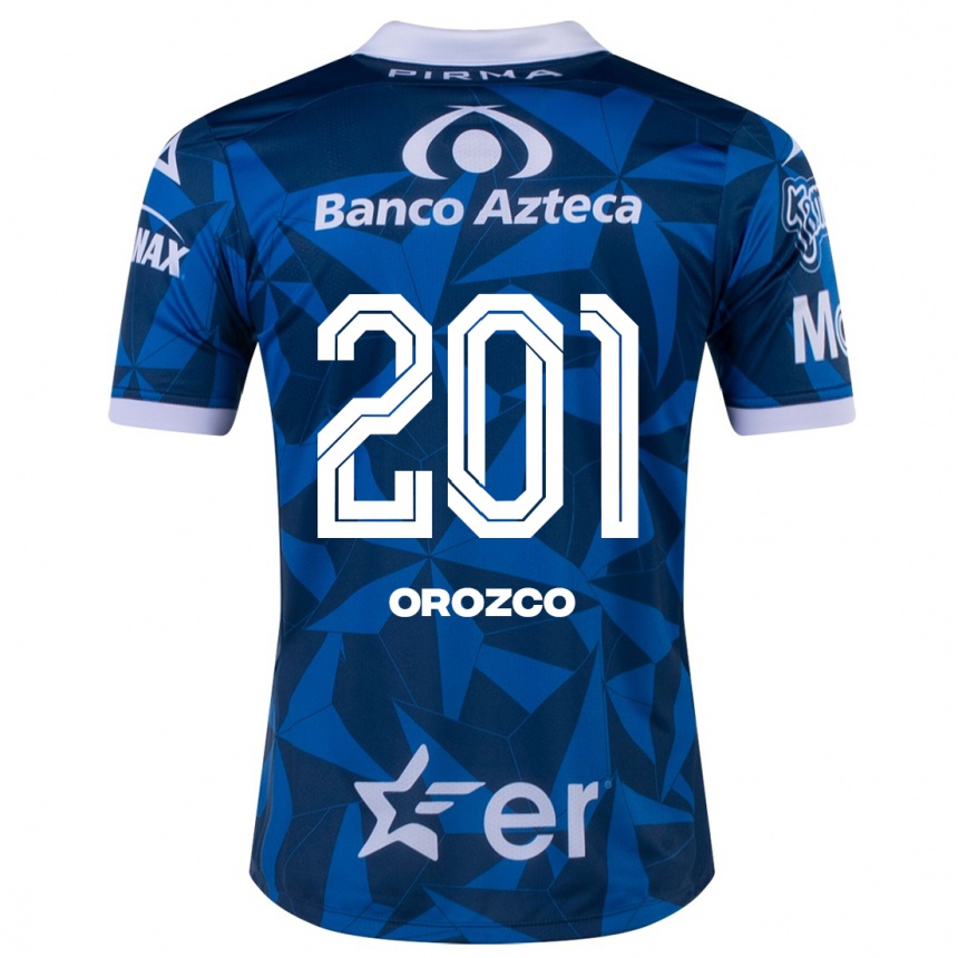 Herren Fußball Fabrizzio Orozco #201 Blau Auswärtstrikot Trikot 2023/24 T-Shirt Luxemburg