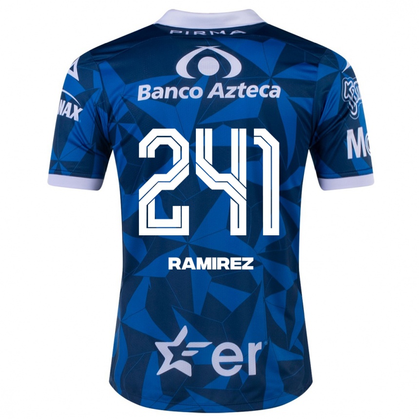 Herren Fußball Eduardo Ramírez #241 Blau Auswärtstrikot Trikot 2023/24 T-Shirt Luxemburg