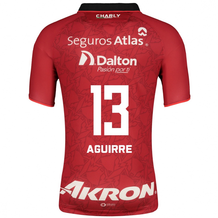 Herren Fußball Gaddi Aguirre #13 Rot Auswärtstrikot Trikot 2023/24 T-Shirt Luxemburg