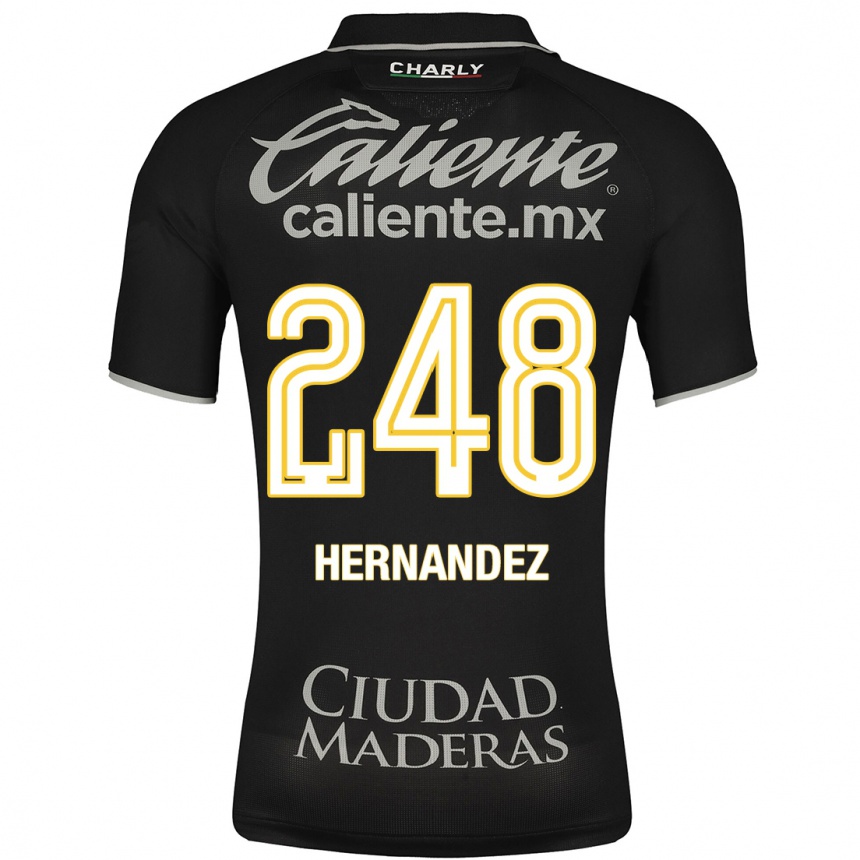 Herren Fußball Fernando Hernández #248 Schwarz Auswärtstrikot Trikot 2023/24 T-Shirt Luxemburg