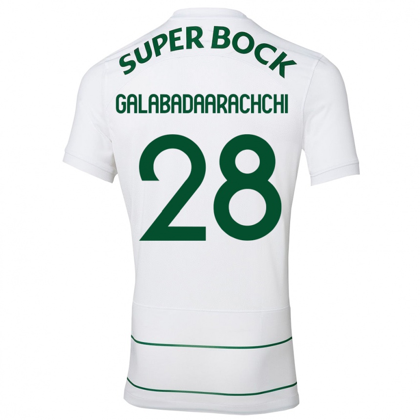 Herren Fußball Jacinta Galabadaarachchi #28 Weiß Auswärtstrikot Trikot 2023/24 T-Shirt Luxemburg