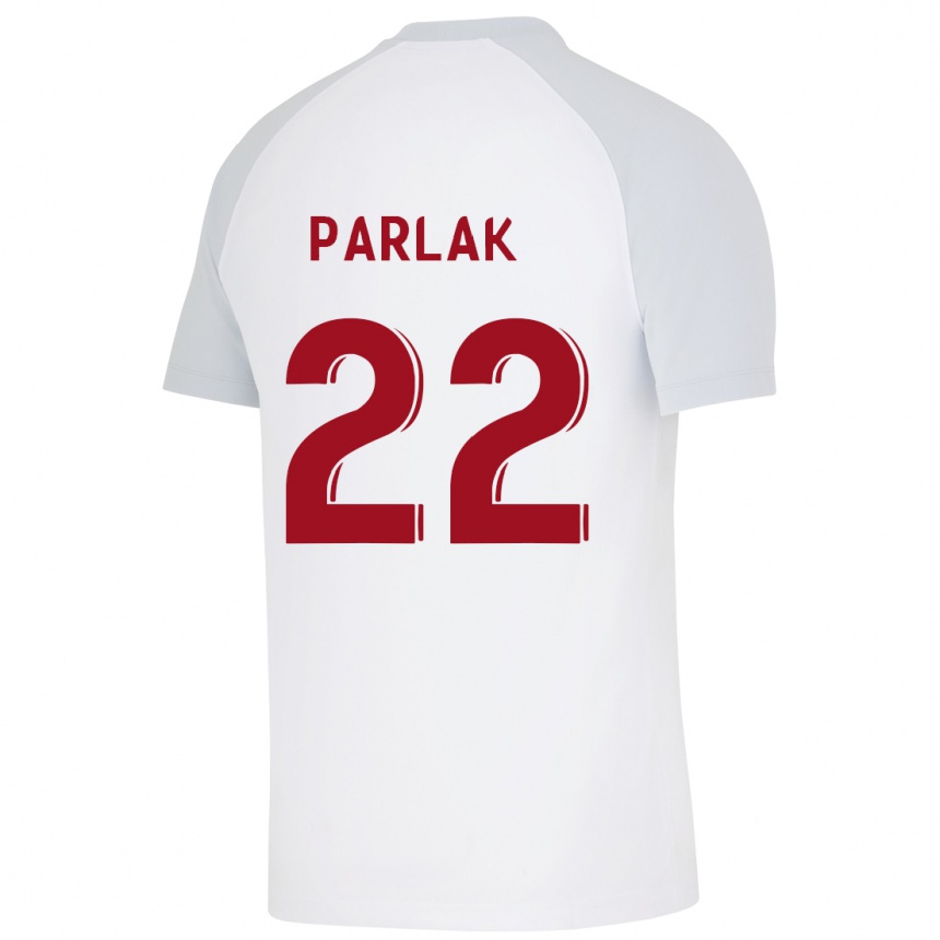 Herren Fußball Nazlıcan Parlak #22 Weiß Auswärtstrikot Trikot 2023/24 T-Shirt Luxemburg