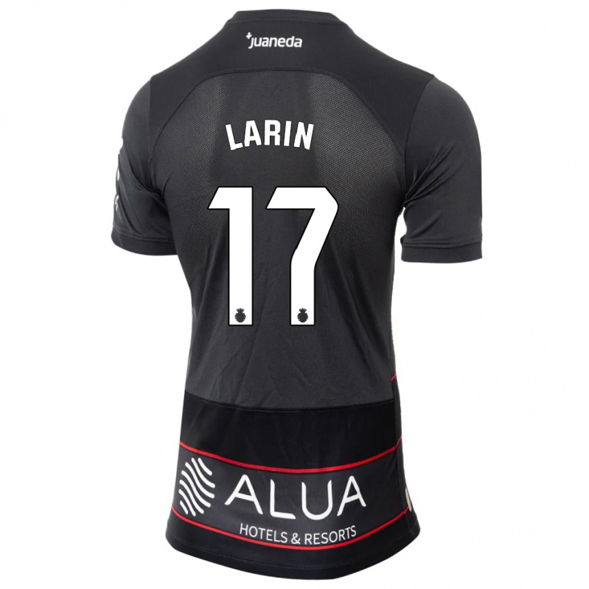 Herren Fußball Cyle Larin #17 Schwarz Auswärtstrikot Trikot 2023/24 T-Shirt Luxemburg