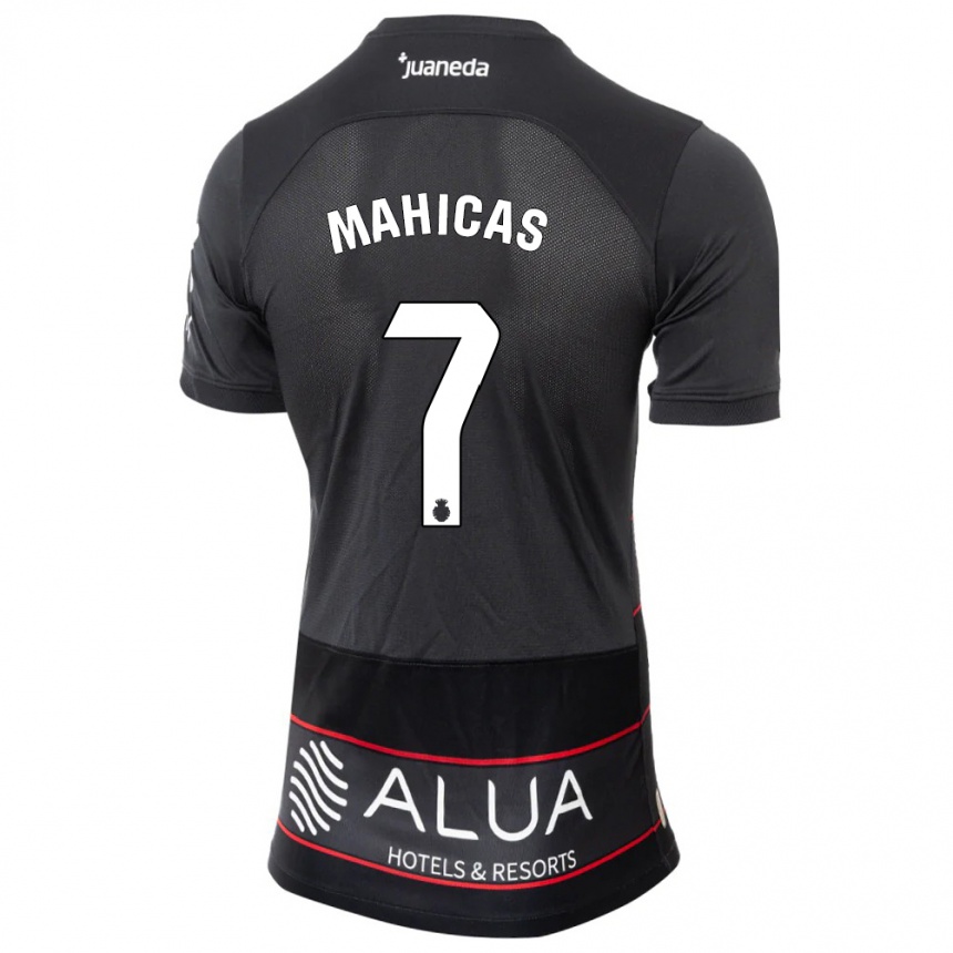 Herren Fußball Julián Mahicas #7 Schwarz Auswärtstrikot Trikot 2023/24 T-Shirt Luxemburg