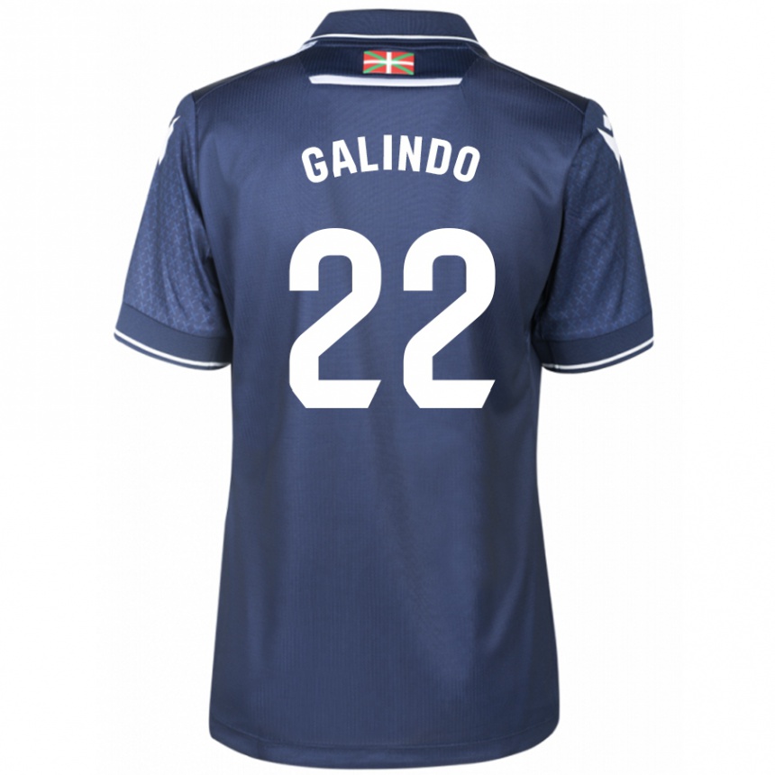 Herren Fußball Iker Galindo #22 Marine Auswärtstrikot Trikot 2023/24 T-Shirt Luxemburg