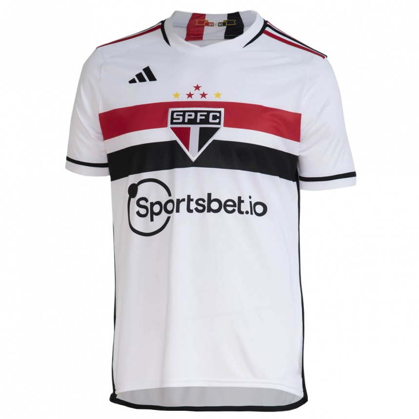 Damen Fußball Marcos Paulo #32 Weiß Heimtrikot Trikot 2023/24 T-Shirt Luxemburg