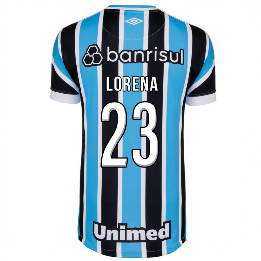 Damen Fußball Lorena #23 Blau Heimtrikot Trikot 2023/24 T-Shirt Luxemburg