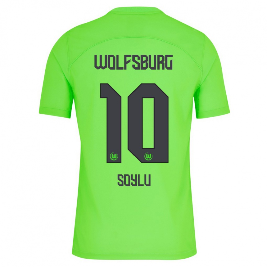 Damen Fußball Darwin Soylu #10 Grün Heimtrikot Trikot 2023/24 T-Shirt Luxemburg