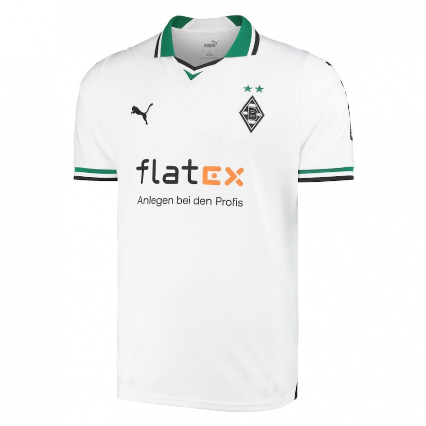 Damen Fußball Franck Honorat #9 Weiß Grün Heimtrikot Trikot 2023/24 T-Shirt Luxemburg