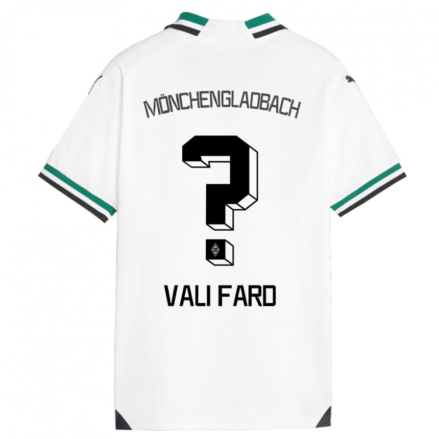 Damen Fußball Elias Vali Fard #0 Weiß Grün Heimtrikot Trikot 2023/24 T-Shirt Luxemburg