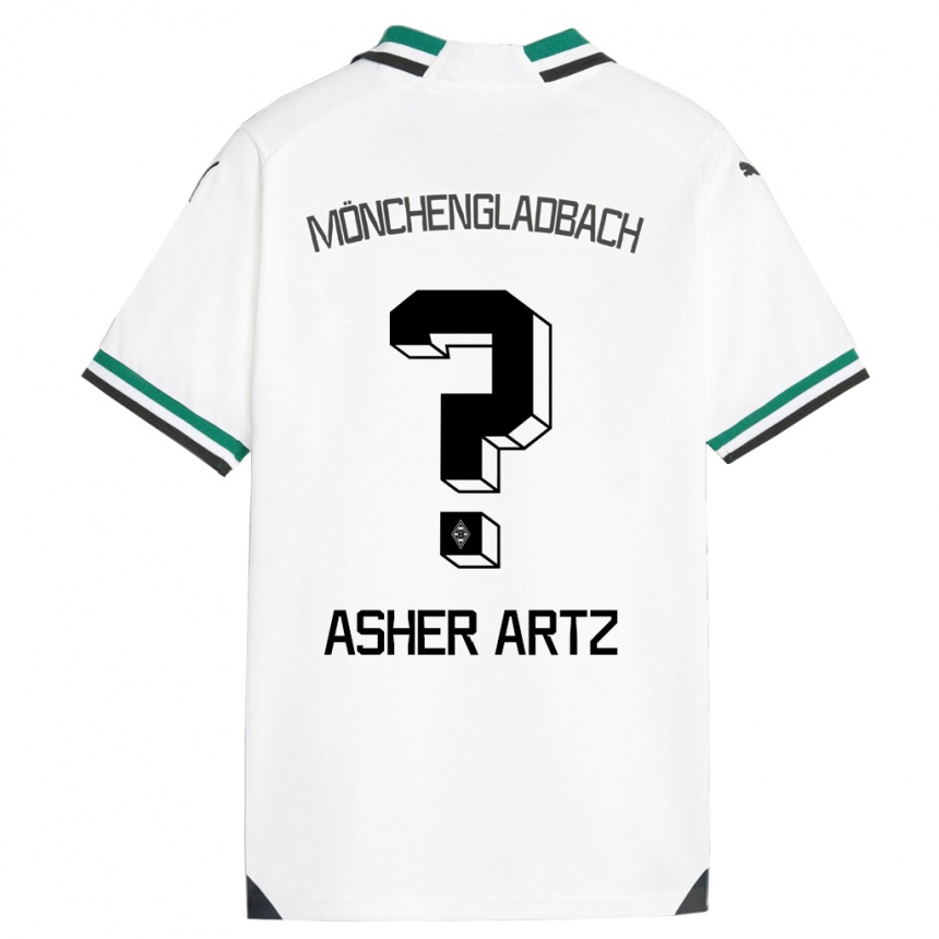 Damen Fußball Asher Artz #0 Weiß Grün Heimtrikot Trikot 2023/24 T-Shirt Luxemburg
