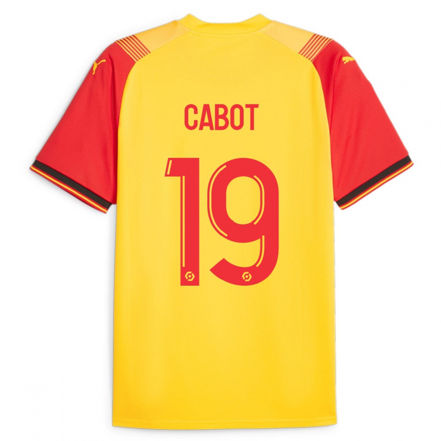 Damen Fußball Jimmy Cabot #19 Gelb Heimtrikot Trikot 2023/24 T-Shirt Luxemburg