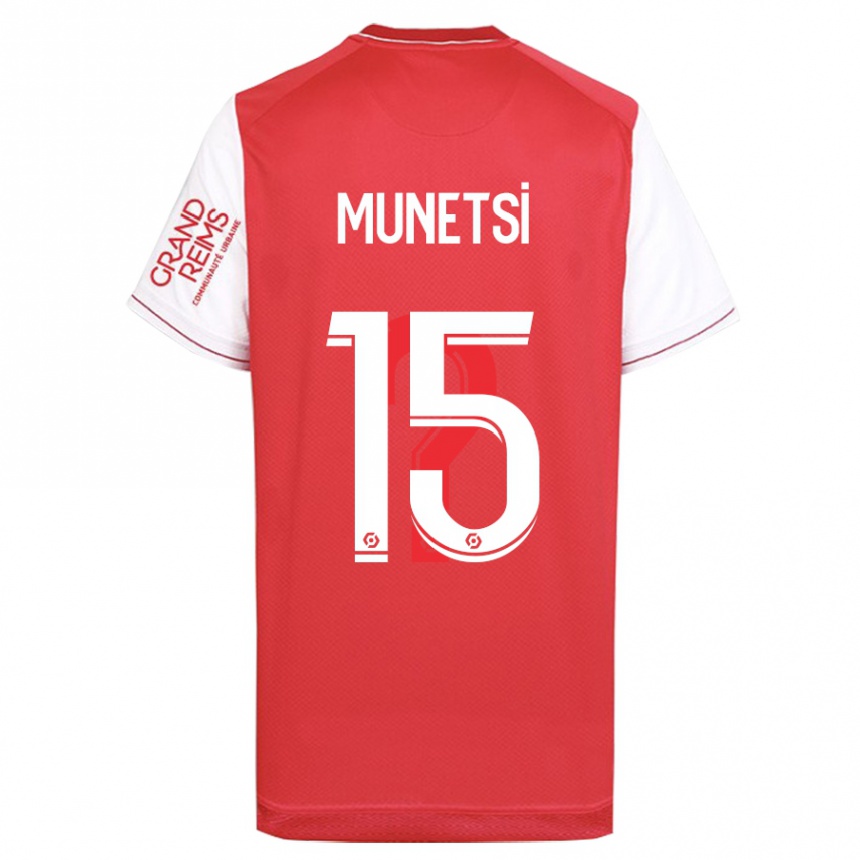 Damen Fußball Marshall Munetsi #15 Rot Heimtrikot Trikot 2023/24 T-Shirt Luxemburg