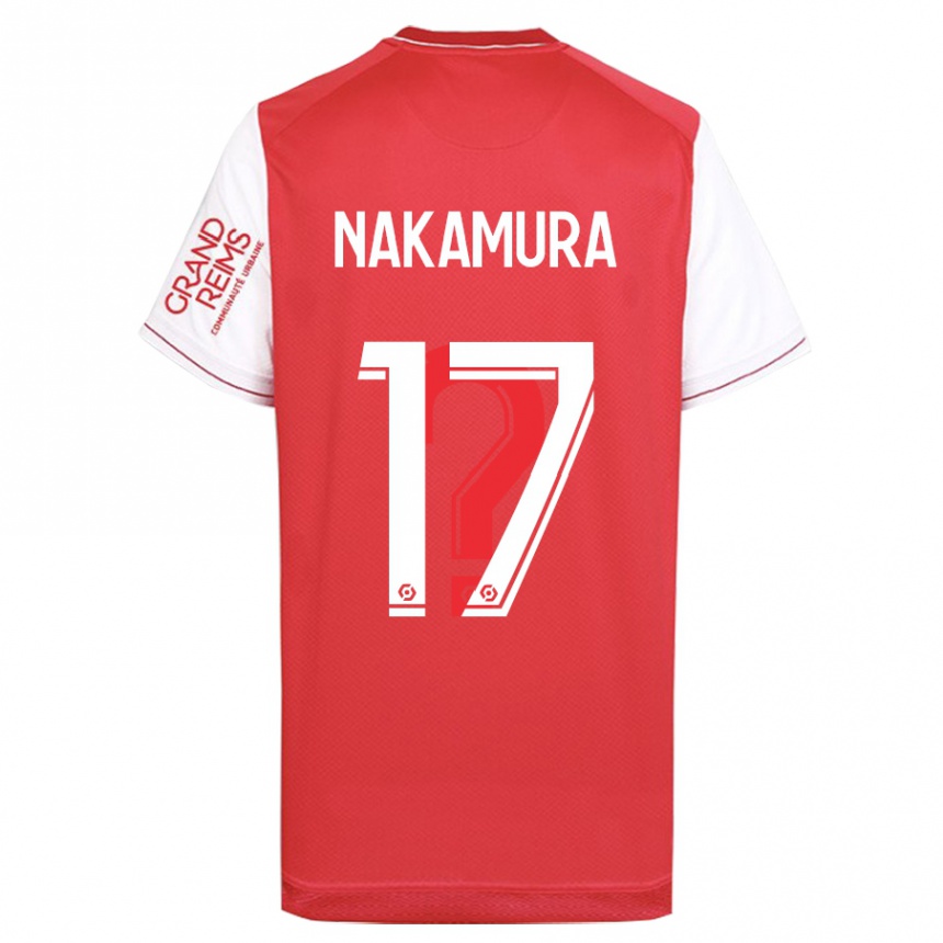 Damen Fußball Keito Nakamura #17 Rot Heimtrikot Trikot 2023/24 T-Shirt Luxemburg