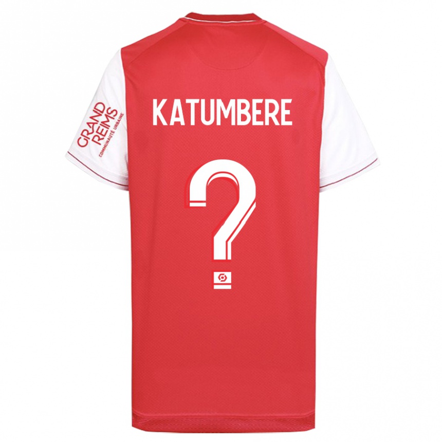 Damen Fußball Noah Katumbere #0 Rot Heimtrikot Trikot 2023/24 T-Shirt Luxemburg