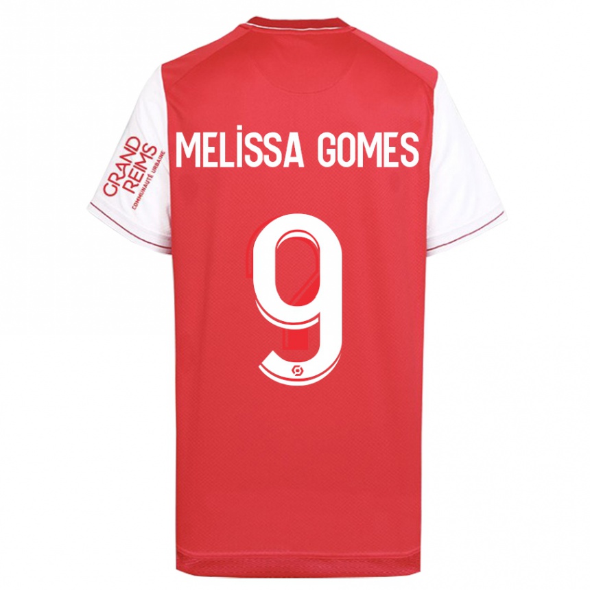 Damen Fußball Melissa Ferreira Gomes #9 Rot Heimtrikot Trikot 2023/24 T-Shirt Luxemburg