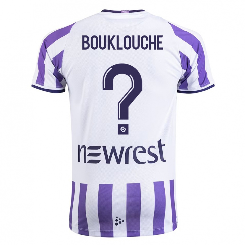 Damen Fußball Kelyan Bouklouche #0 Weiß Heimtrikot Trikot 2023/24 T-Shirt Luxemburg
