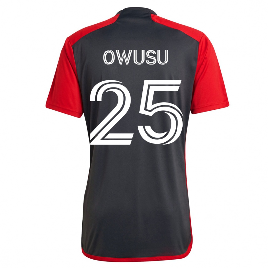 Damen Fußball Prince Osei Owusu #25 Grau Heimtrikot Trikot 2023/24 T-Shirt Luxemburg