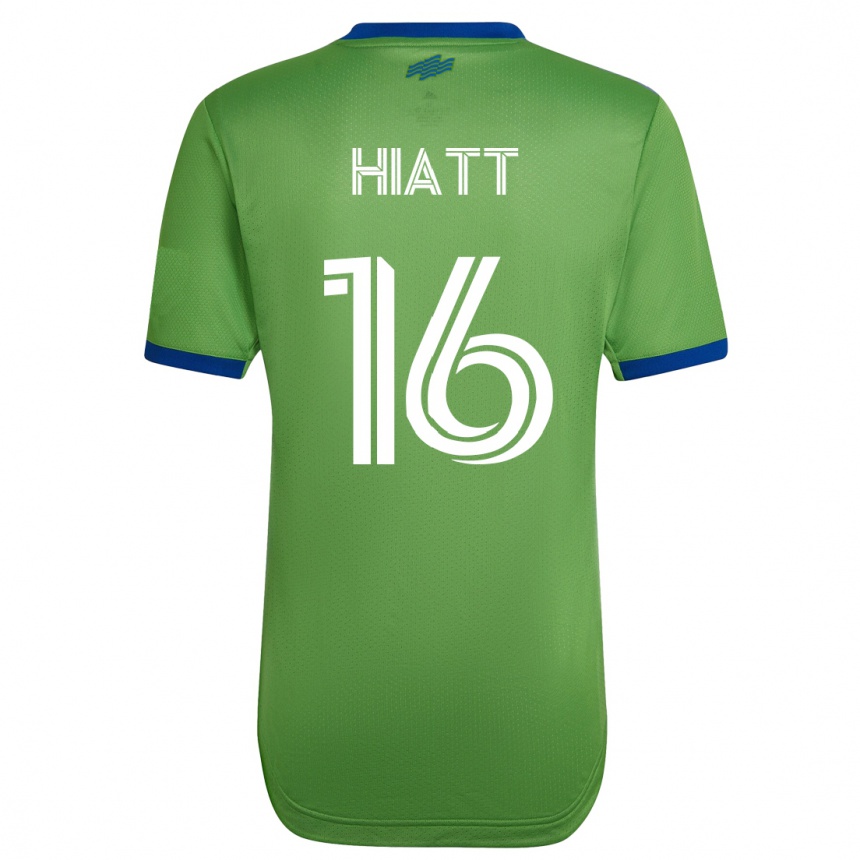 Damen Fußball Samantha Hiatt #16 Grün Heimtrikot Trikot 2023/24 T-Shirt Luxemburg