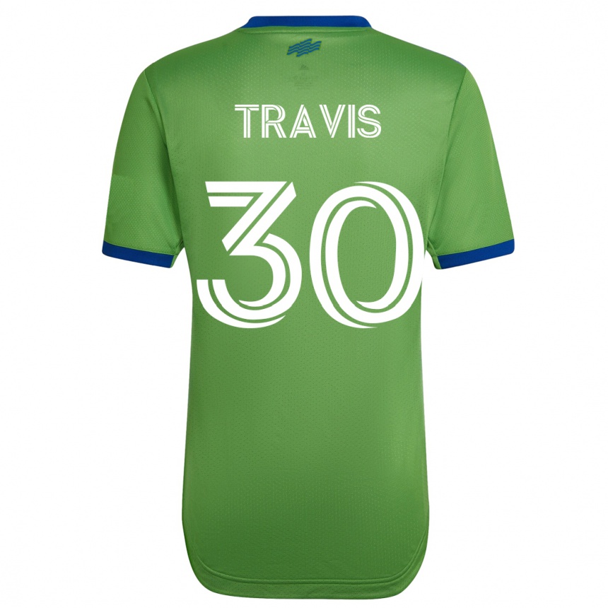 Damen Fußball Riley Travis #30 Grün Heimtrikot Trikot 2023/24 T-Shirt Luxemburg