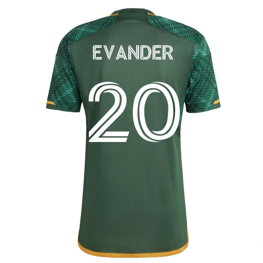 Damen Fußball Evander #20 Grün Heimtrikot Trikot 2023/24 T-Shirt Luxemburg