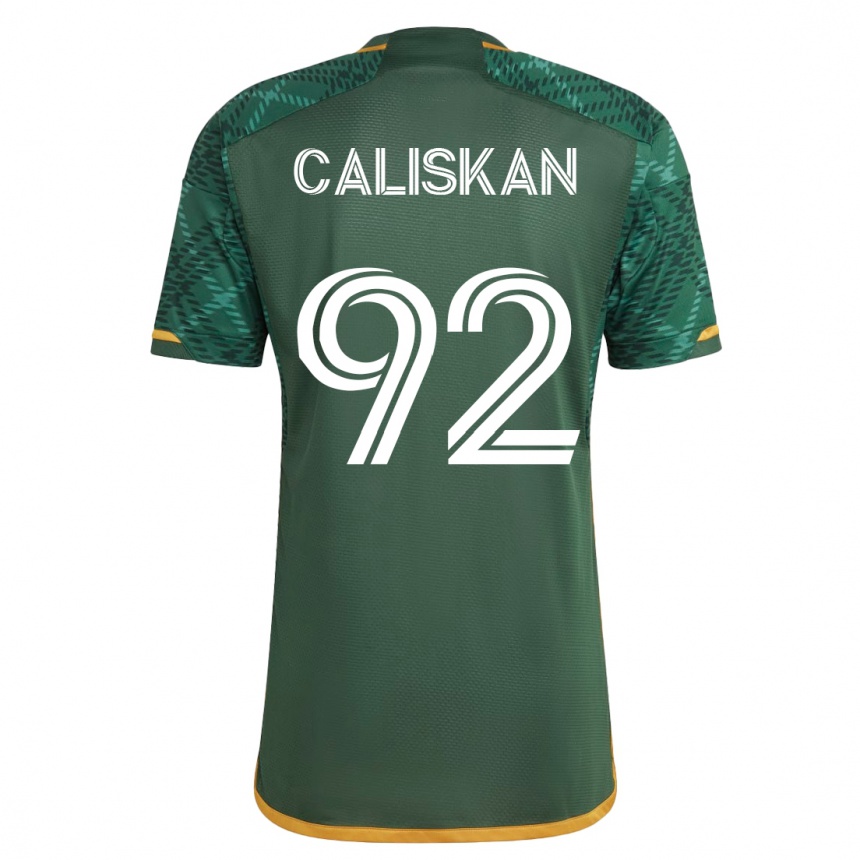 Damen Fußball Noel Caliskan #92 Grün Heimtrikot Trikot 2023/24 T-Shirt Luxemburg
