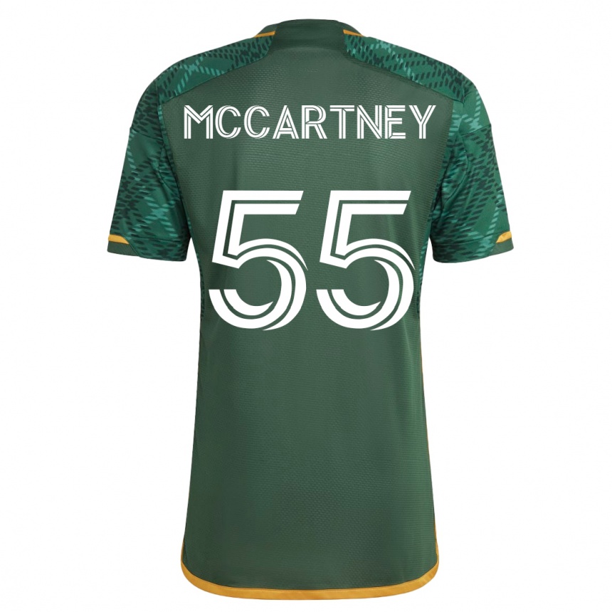 Damen Fußball Dawson Mccartney #55 Grün Heimtrikot Trikot 2023/24 T-Shirt Luxemburg