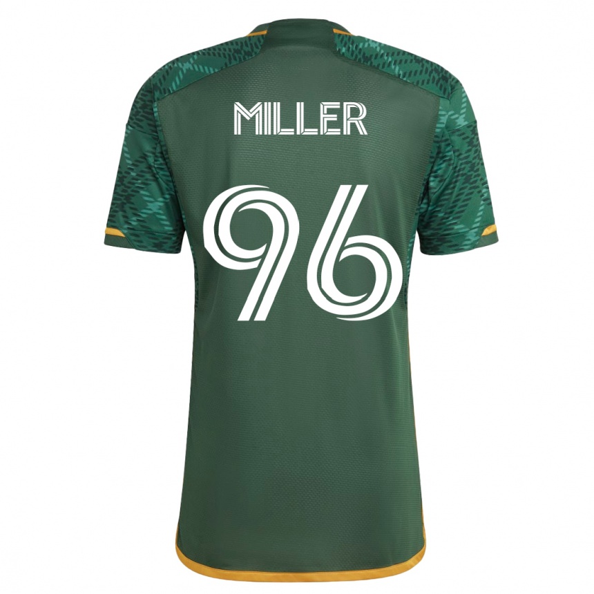 Damen Fußball Carver Miller #96 Grün Heimtrikot Trikot 2023/24 T-Shirt Luxemburg