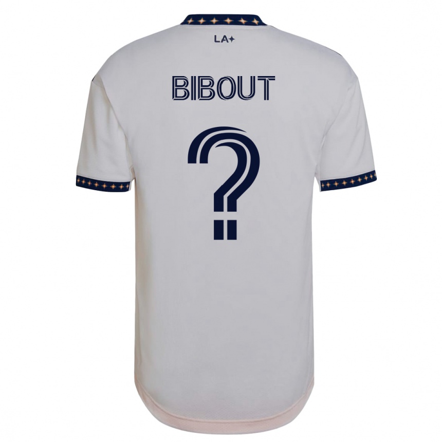 Damen Fußball Aaron Bibout #0 Weiß Heimtrikot Trikot 2023/24 T-Shirt Luxemburg
