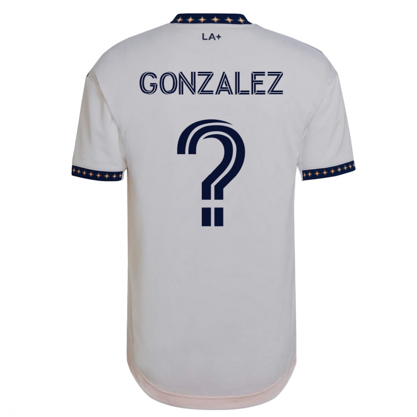Damen Fußball Gustavo Gonzalez #0 Weiß Heimtrikot Trikot 2023/24 T-Shirt Luxemburg