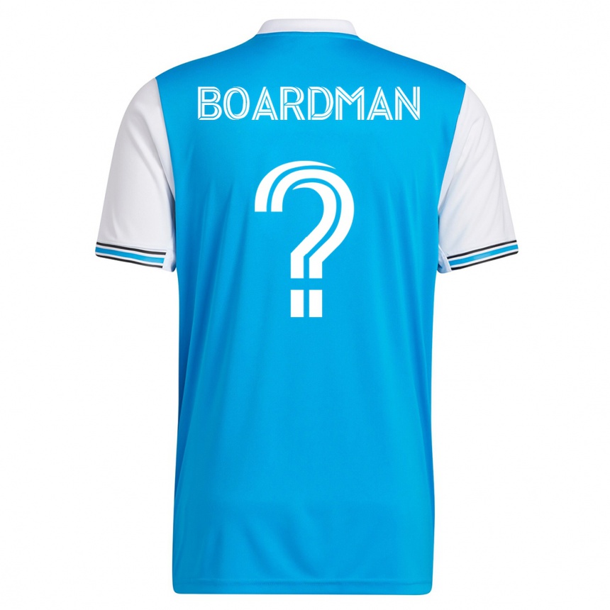 Damen Fußball Erik Pena-Boardman #0 Blau Heimtrikot Trikot 2023/24 T-Shirt Luxemburg