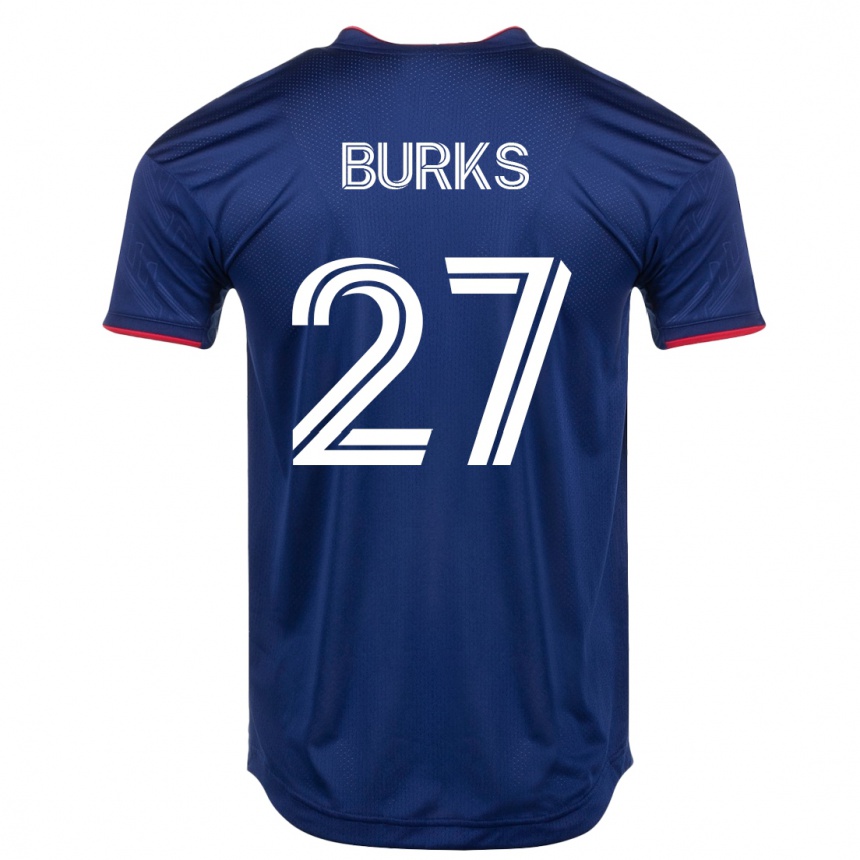 Damen Fußball Kendall Burks #27 Marine Heimtrikot Trikot 2023/24 T-Shirt Luxemburg