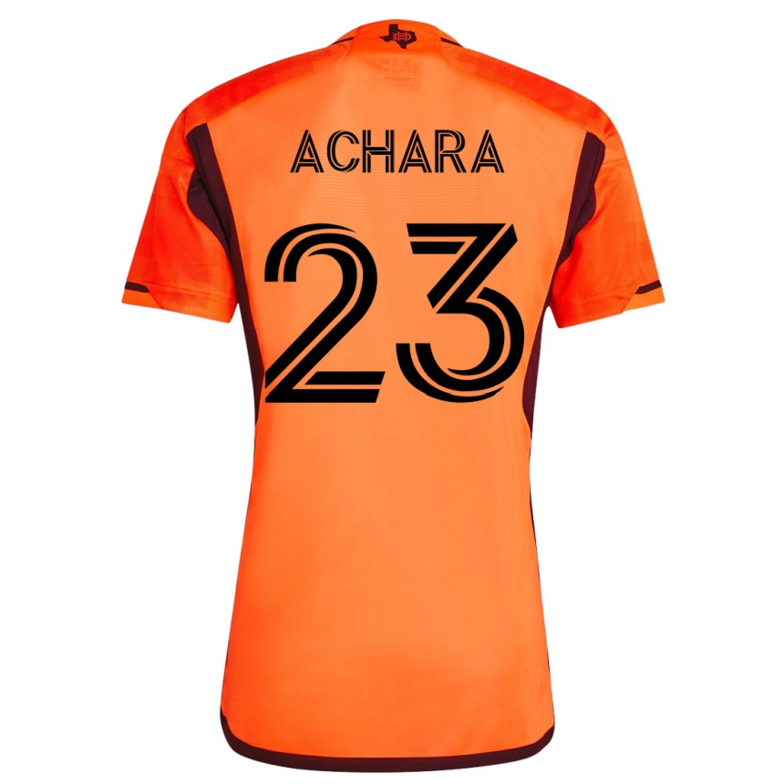 Damen Fußball Ifunanyachi Achara #23 Orangefarben Heimtrikot Trikot 2023/24 T-Shirt Luxemburg