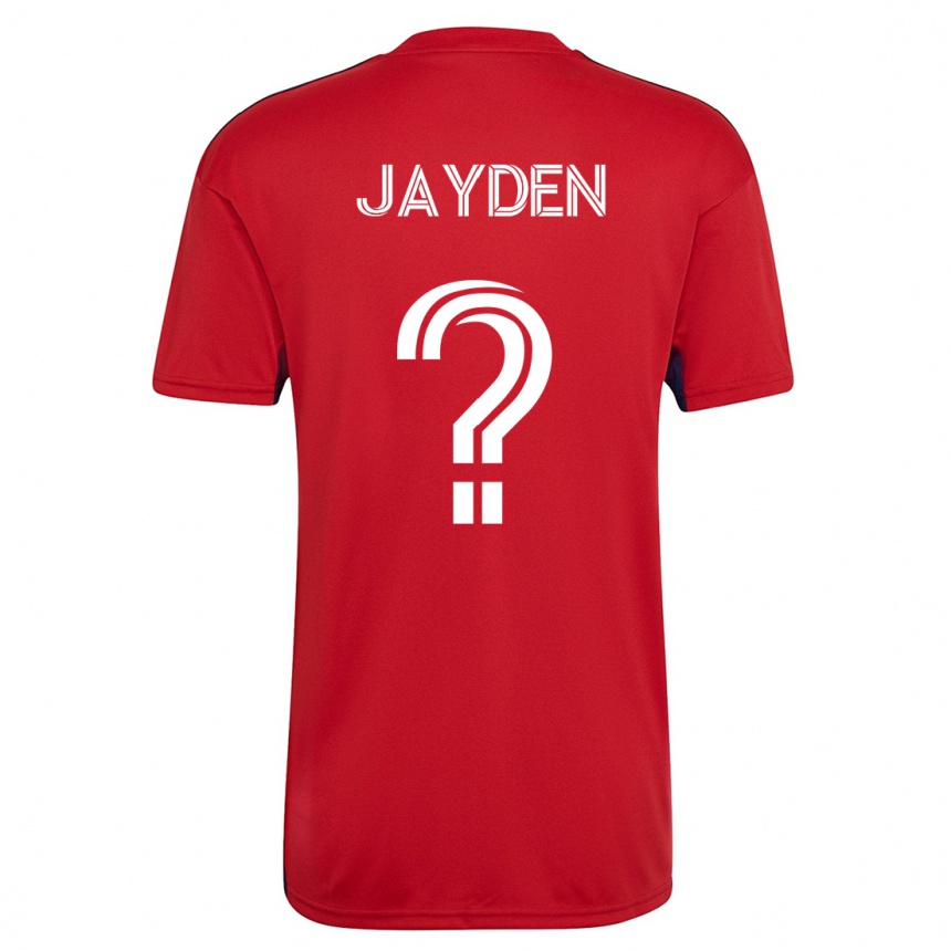 Damen Fußball Rus Jayden #0 Rot Heimtrikot Trikot 2023/24 T-Shirt Luxemburg