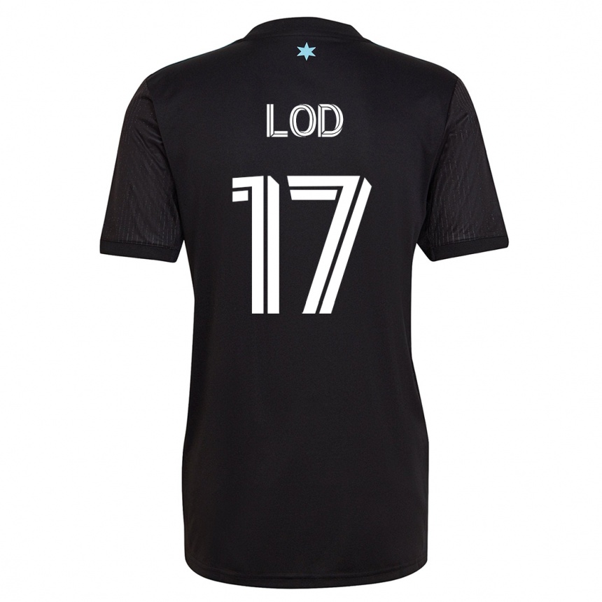 Damen Fußball Robin Lod #17 Schwarz Heimtrikot Trikot 2023/24 T-Shirt Luxemburg