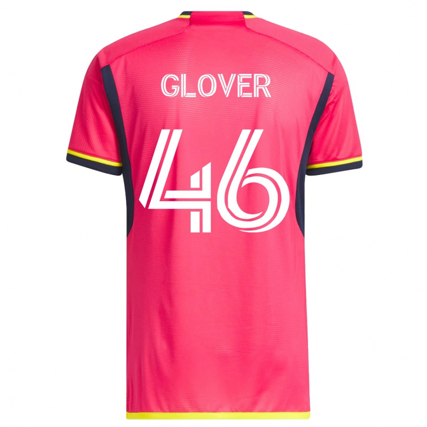 Damen Fußball Caden Glover #46 Rosa Heimtrikot Trikot 2023/24 T-Shirt Luxemburg