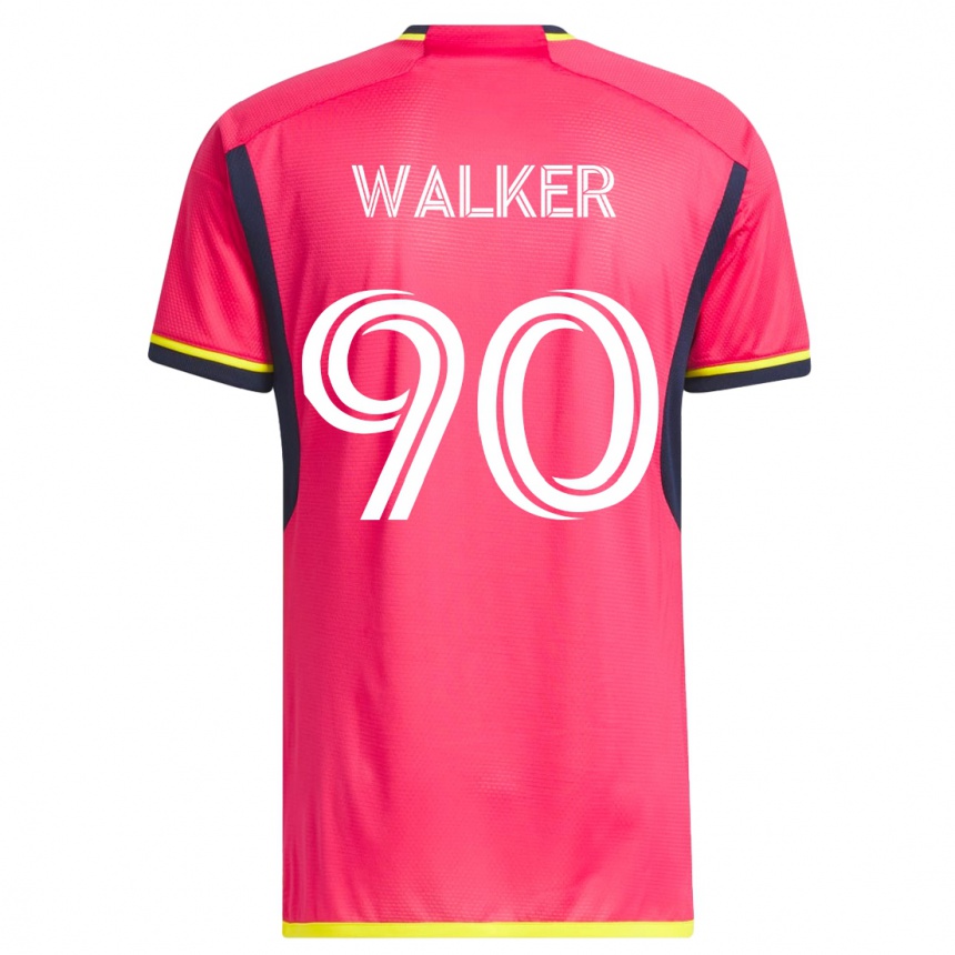 Damen Fußball Eric Walker #90 Rosa Heimtrikot Trikot 2023/24 T-Shirt Luxemburg