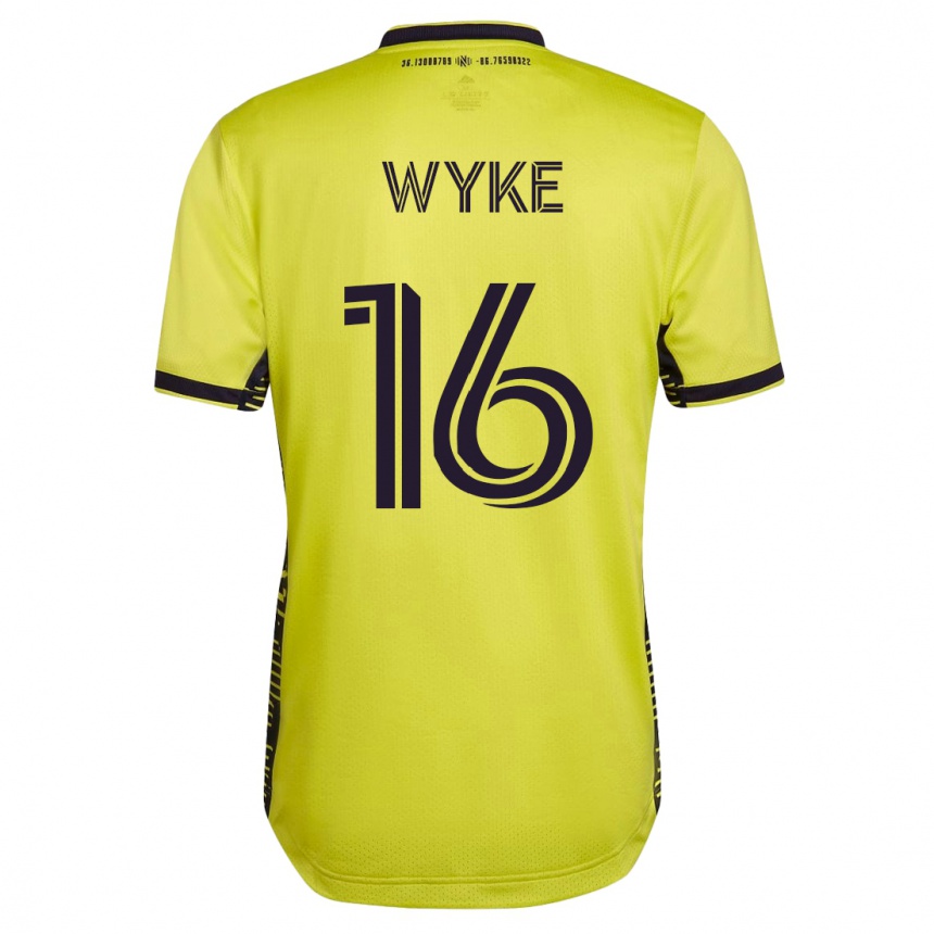 Damen Fußball Laurence Wyke #16 Gelb Heimtrikot Trikot 2023/24 T-Shirt Luxemburg