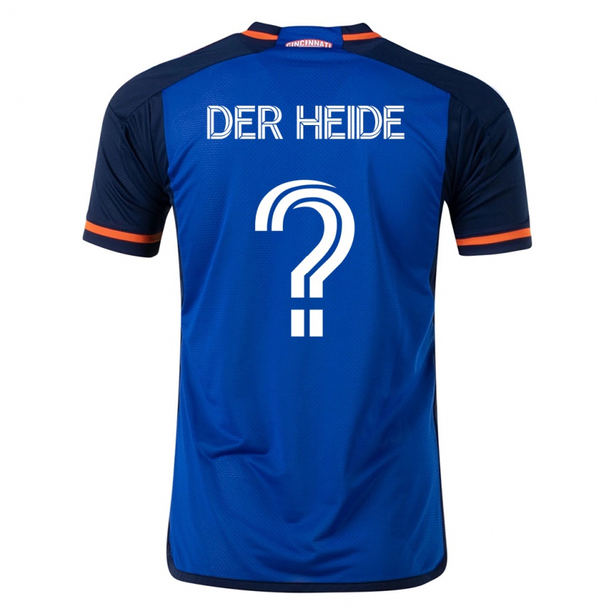 Damen Fußball Dimas Van Der Heide #0 Blau Heimtrikot Trikot 2023/24 T-Shirt Luxemburg