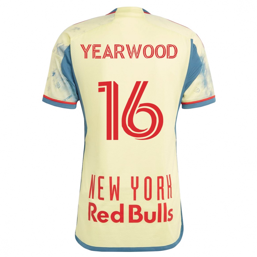 Damen Fußball Dru Yearwood #16 Gelb Heimtrikot Trikot 2023/24 T-Shirt Luxemburg