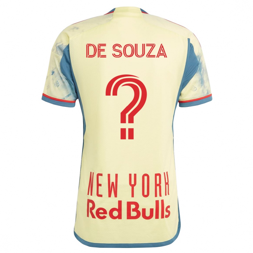 Damen Fußball Gil De Souza #0 Gelb Heimtrikot Trikot 2023/24 T-Shirt Luxemburg