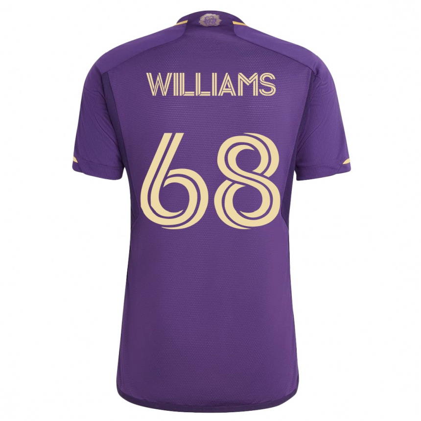 Damen Fußball Thomas Williams #68 Violett Heimtrikot Trikot 2023/24 T-Shirt Luxemburg