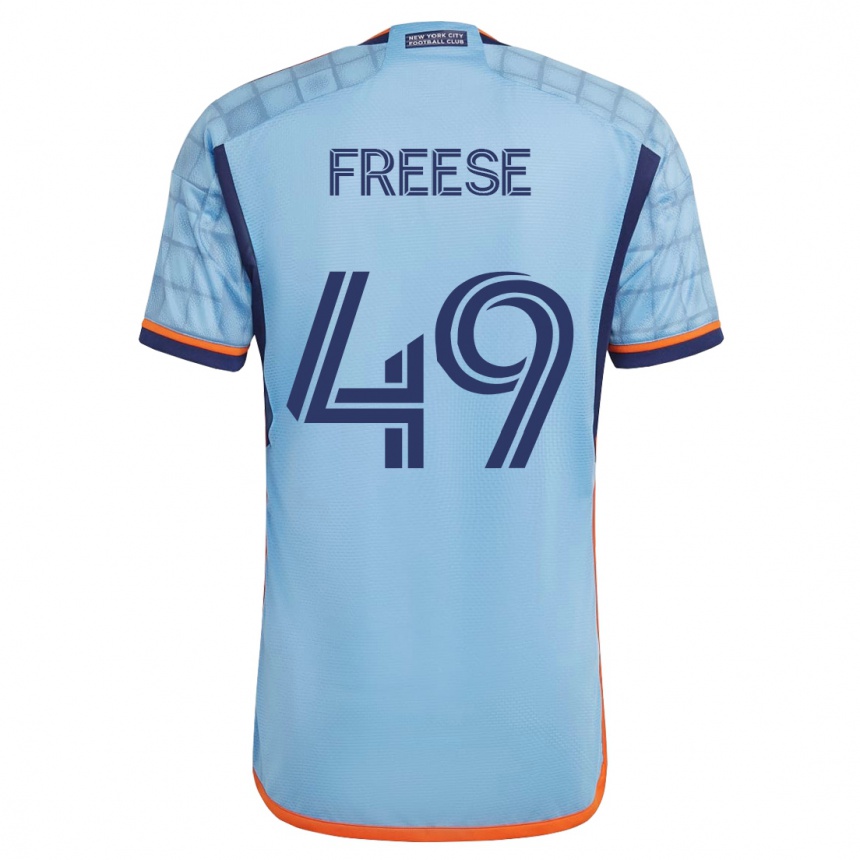 Damen Fußball Matt Freese #49 Blau Heimtrikot Trikot 2023/24 T-Shirt Luxemburg