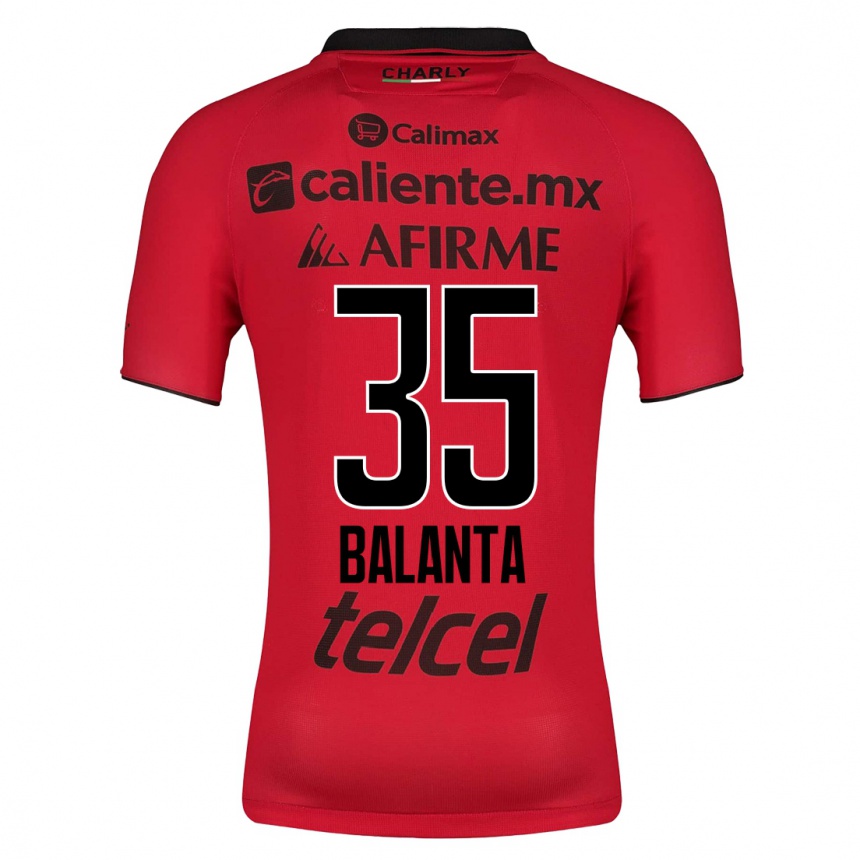 Damen Fußball Kevin Balanta #35 Rot Heimtrikot Trikot 2023/24 T-Shirt Luxemburg