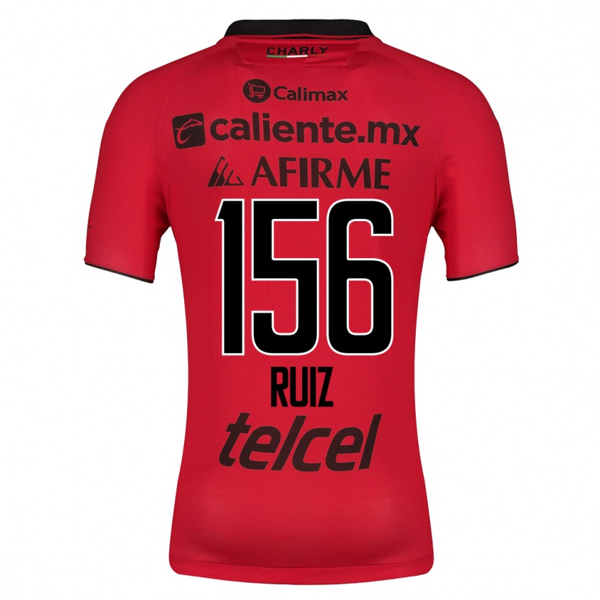 Damen Fußball Emilio Ruiz #156 Rot Heimtrikot Trikot 2023/24 T-Shirt Luxemburg