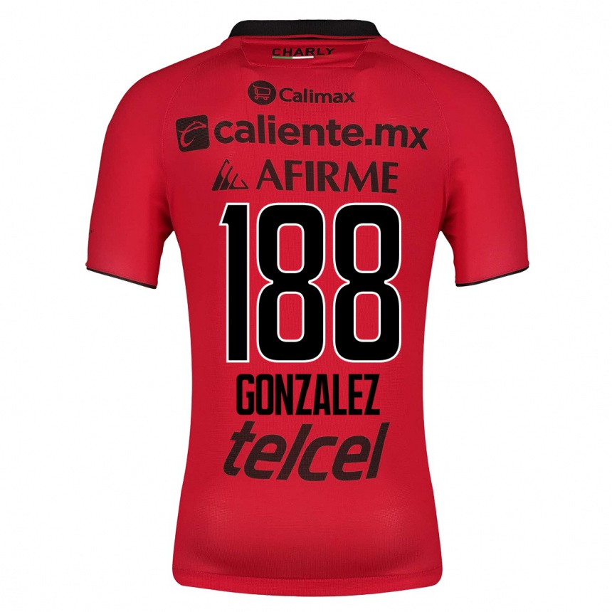 Damen Fußball Jorge González #188 Rot Heimtrikot Trikot 2023/24 T-Shirt Luxemburg