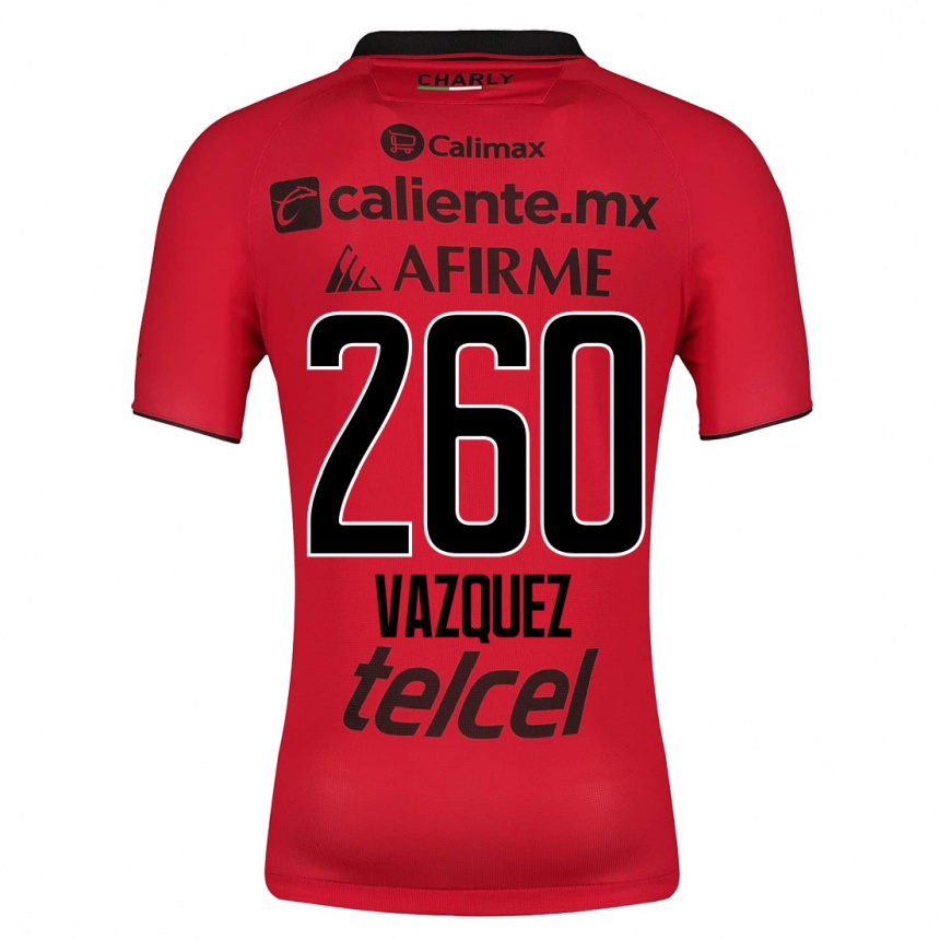 Damen Fußball Octavio Vázquez #260 Rot Heimtrikot Trikot 2023/24 T-Shirt Luxemburg