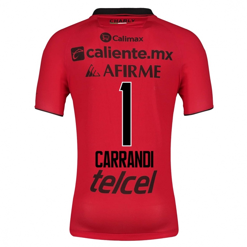 Damen Fußball Daniela Carrandi #1 Rot Heimtrikot Trikot 2023/24 T-Shirt Luxemburg